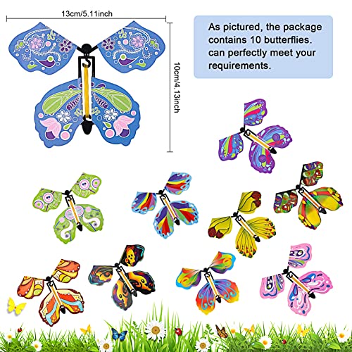 Magische Schmetterlinge LIVESTN 10 Stück mit Gummiband