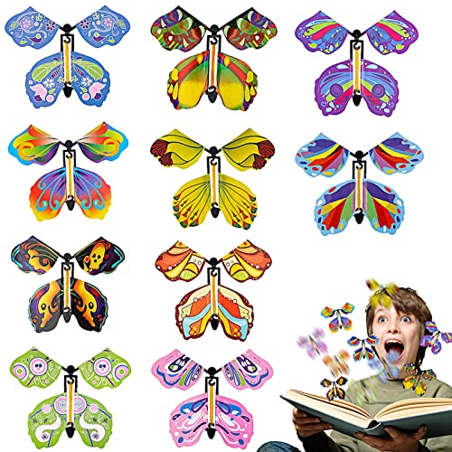 Magische Schmetterlinge LIVESTN 10 Stück mit Gummiband