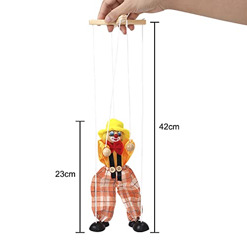 Marionette FakeFace Clown Puppe Pull String Spielzeug Clown
