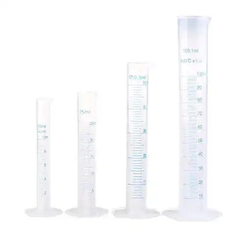 Messzylinder UEETEK 4ST Graduierung Kunststoff Liquid Messung
