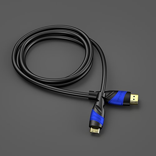 Mini-HDMI-Kabel KabelDirekt, 3 m, kompatibel mit HDMI 2.0/1.4