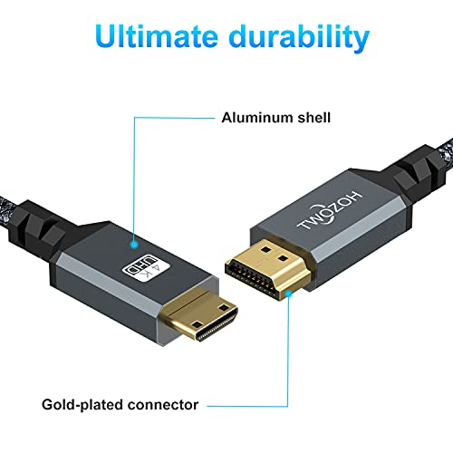 Mini-HDMI-Kabel Twozoh Mini-HDMI auf HDMI Kabel 2M