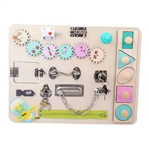 Motorikwand SM SunniMix SunniMix Holz Montessori Busy Board