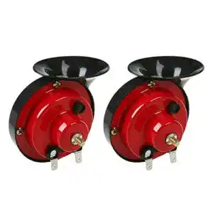 Motorrad-Hupe Bseical 2 Stück Train Horn, 300dB, rot