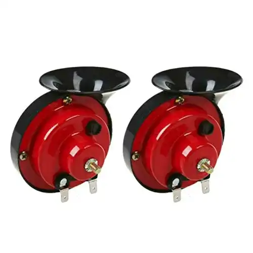 Motorrad-Hupe Bseical 2 Stück Train Horn, 300dB, rot