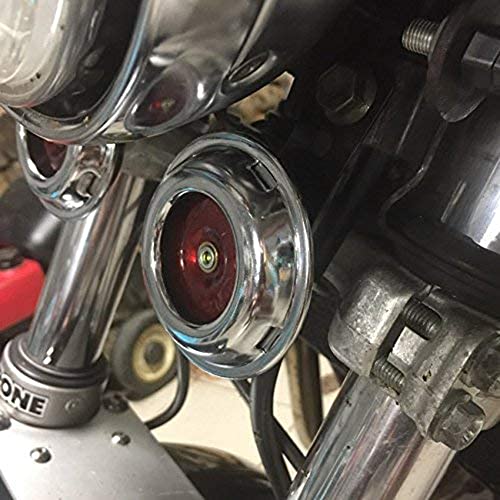 Motorrad-Hupe GOOFIT Disc Hupe, 12 Volt, gebürstetes Chrom