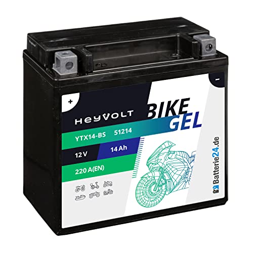 Die beste motorradbatterie 12 v 14 ah batterie24 de heyvolt gel Bestsleller kaufen