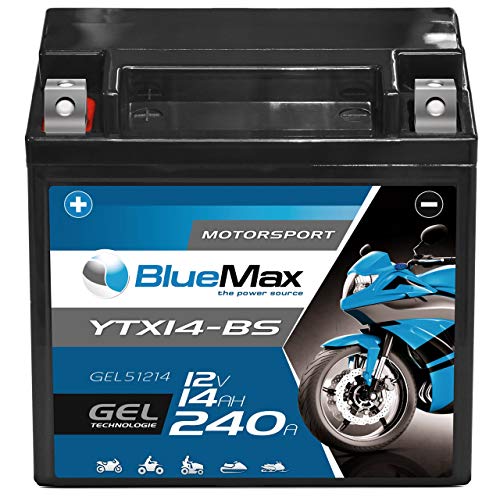 Motorradbatterie 12 V 14 Ah BlueMax +30 Motorsport