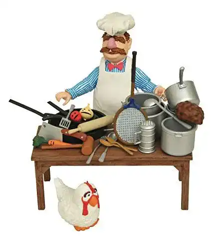 Muppets-Puppen DIAMOND SELECT TOYS Swedish Chef & Food