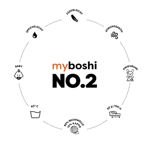 MyBoshi-Wolle myboshi No.2, inkl. original Label Lederoptik