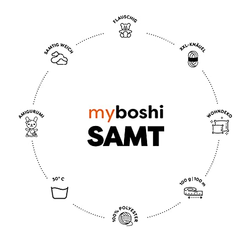 MyBoshi-Wolle myboshi Samt-Wolle, weiches Chenille-Garn