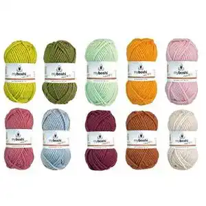 MyBoshi-Wolle myboshi Sortiment Fruchtmix 10x50g mit Buch