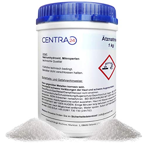 Die beste natronlauge centra24 natriumhydroxid perlen 1 kg in dose Bestsleller kaufen