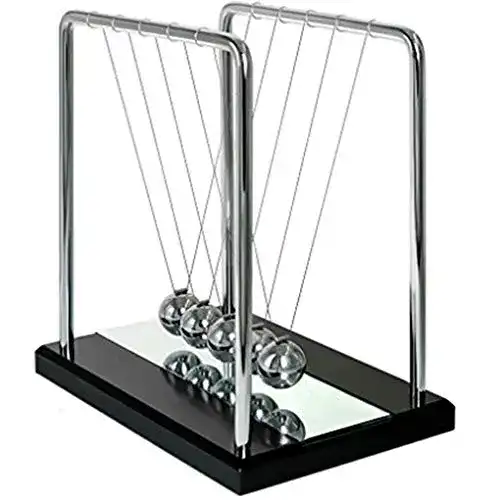 Newton-Pendel Adkwse Newton Pendel, 5er Kugeln mit Sockel