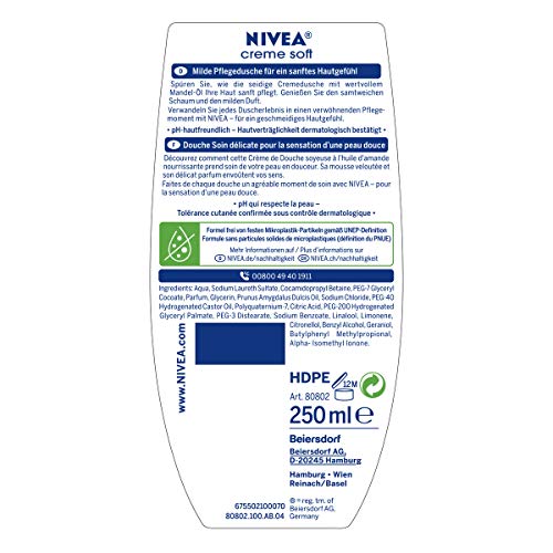 Nivea-Duschgel NIVEA Creme Soft Pflegedusche 250 ml