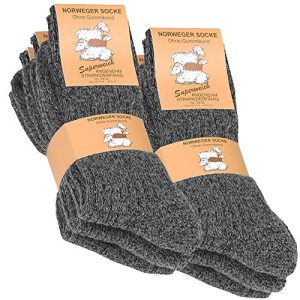 Norweger-Socken Cotton Prime 6 Paar mit Plüschsohle Gr. 43-46