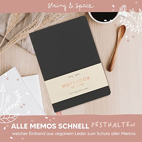 Notizbuch-Softcover String & Space Notizbuch A5, Liniert