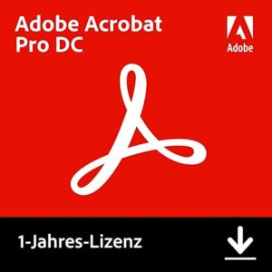 OCR-Software Adobe Acrobat Pro DC Pro 1 Jahr PC/Mac Download