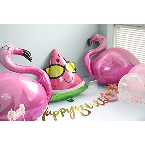 Party-Deko Regendeko 46er Set Geburtstagsdekoration Flamingo