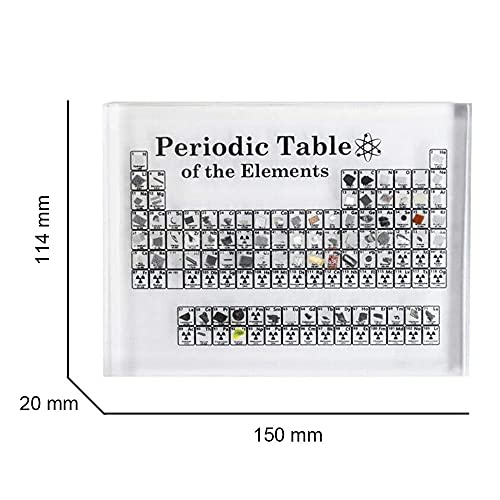 Periodensystem mit echten Elementen DBG Acryl Periodic Table