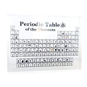 Periodensystem mit echten Elementen DBG Acryl Periodic Table