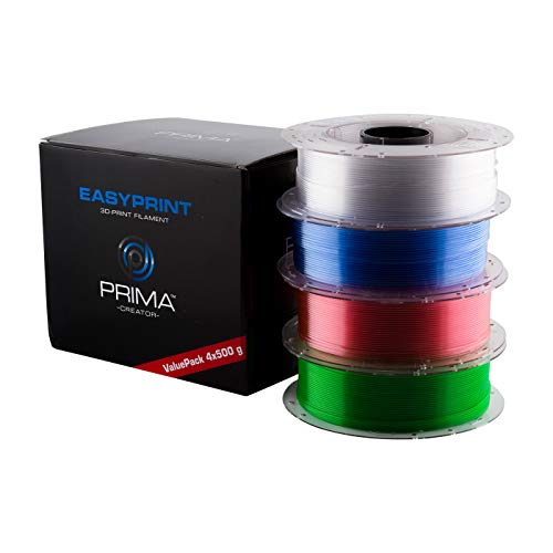 PETG-Filament PrimaCreator EasyPrint 3D, 1.75mm, 4x 500 g