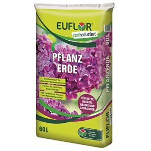 Planting soil Euflor peat reduced 60 L bag high quality