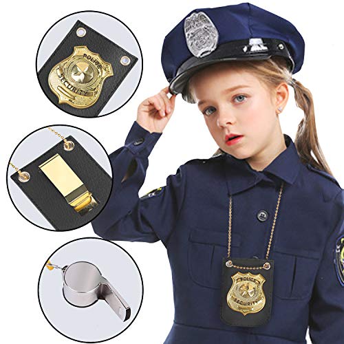 Polizeimarke Bdwing mit Halskette und Pfeife, Kette