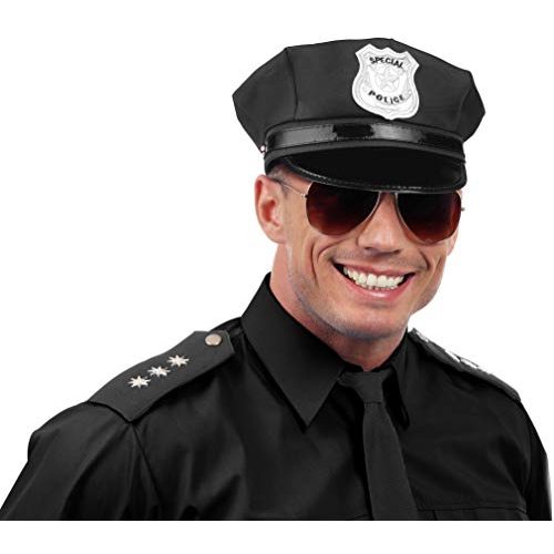 Polizeimütze Balinco Polizei Hut Cap Schirmmütze schwarz