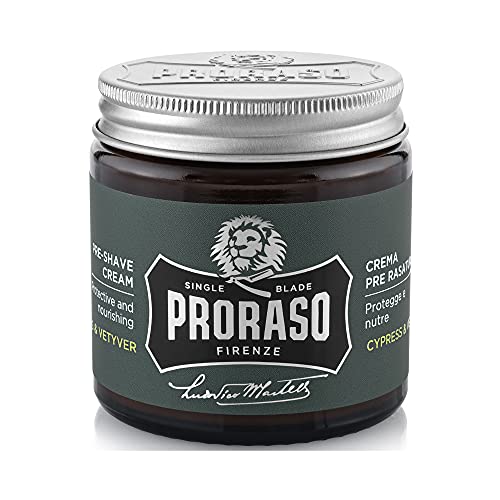 Pre-Shave Proraso Pre Shave Cream single blade Cypress & Vetiver