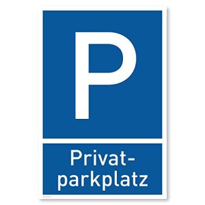 Privatparkplatz-Schild Gentle North, 20×30 cm Kunststoff