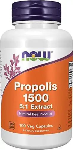 Propolis-Kapseln Now Foods Propolis Bienenharz 5:1 Extrakt