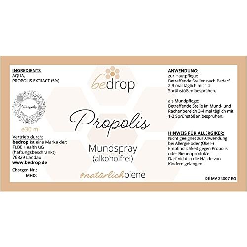 Propolis-Spray bedrop Propolis Extrakt Spray als Mundspray 30ml