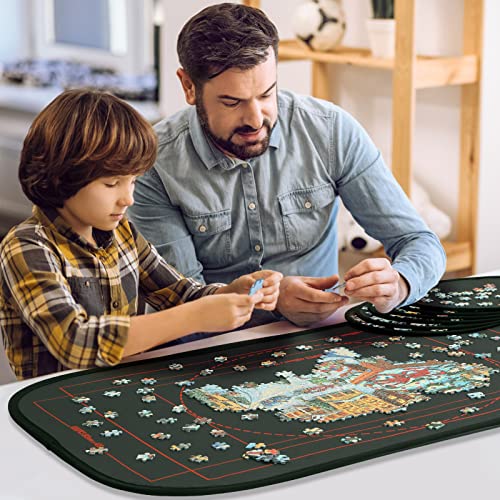 Puzzlebrett HXMARS Faltbar, groß, tragbar 1000-Teile-Puzzlematte