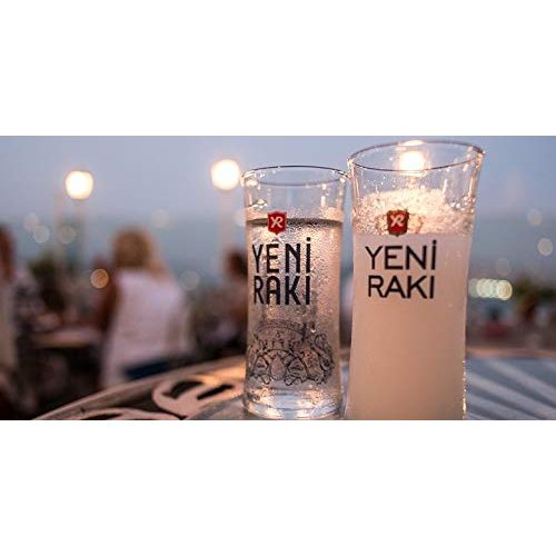 Raki-Gläser Yeni Raki 45% Vol. 0,7 l in Geschenkbox mit 2 Gläsern