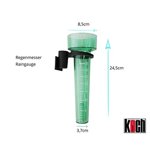 Regenmesser Koch (L). grün/transparent mit Halter