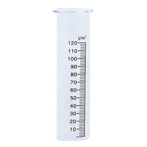 Regenmesser naninoa Niederschlagsmesser aus Glas, ca 15 cm