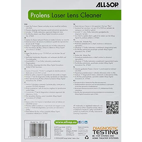 Reinigungs-CD Allsop 59147 ProLens Laser Diagnostic Cleaner