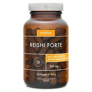Reishi-Kapseln VITAFAIR 100% Vegan mit 1000 mg Tagesdosis