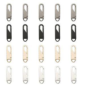 Reißverschluss-Zipper Lostwry, 20 Stück Metall Reißverschluss