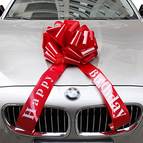 Die beste riesenschleife vindar car bow gross rot happy birthday Bestsleller kaufen