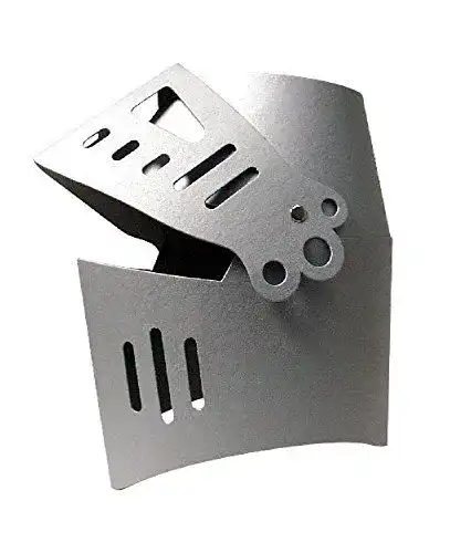 Ritterhelm Bartl silber Pappkarton mit aufklappbaren Visier
