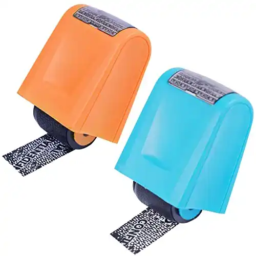 Rollstempel COEKI Identität Diebstahl Stempel 2 Stück