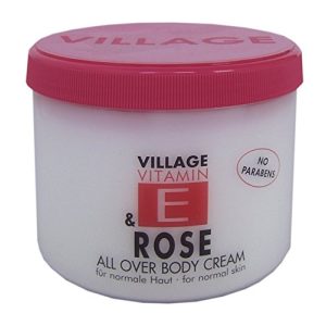 Rosencreme Village 9506-11 Rose Body Cream 500ml, Vitamin E