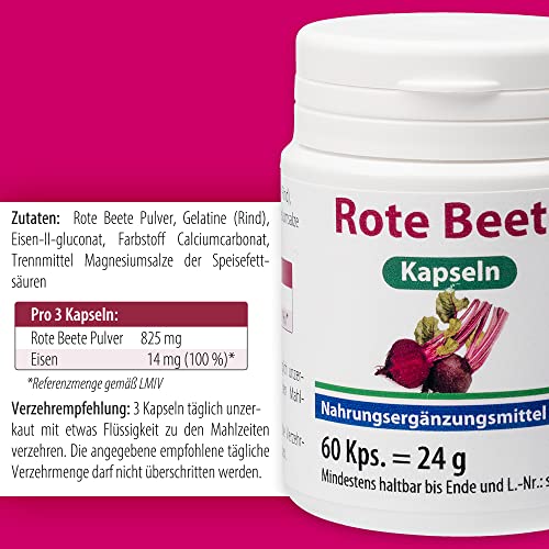 Rote-Beete-Kapseln Pharma-Peter ROTE BEETE Kapseln, 60 Kapseln