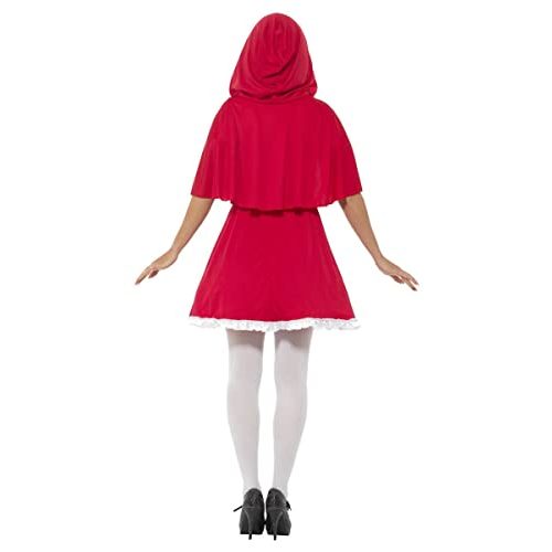 Rotkäppchen-Umhang Smiffys Rotkäppchen Kostüm, Kurzes Kleid