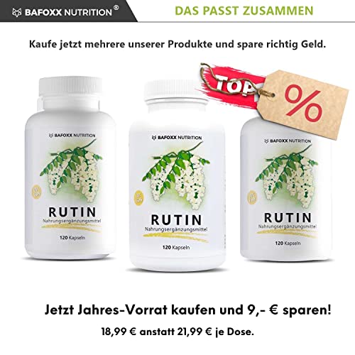 Rutin-Kapseln BAFOXX Nutrition ® Rutin Kapseln hochdosiert