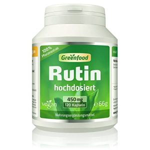 Rutin-Kapseln Greenfood Rutin, 450 mg, hochdosiert, 120 Kapseln