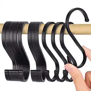 S-Haken ACMETOP 12 Stück S Haken schwarz, bis 32mm