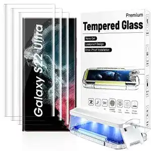 Samsung-Galaxy-S22-Ultra-Panzerglas ZVELSIEM 3 Stück Glas